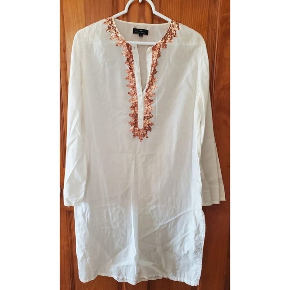 Day Birger Et Mikkelsen Size 34 Tunic Blouse Long Sleeve Embroidery US Size XS